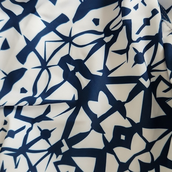 Vintage Blue and White One-Piece Swimsuit - Picture 14 of 14